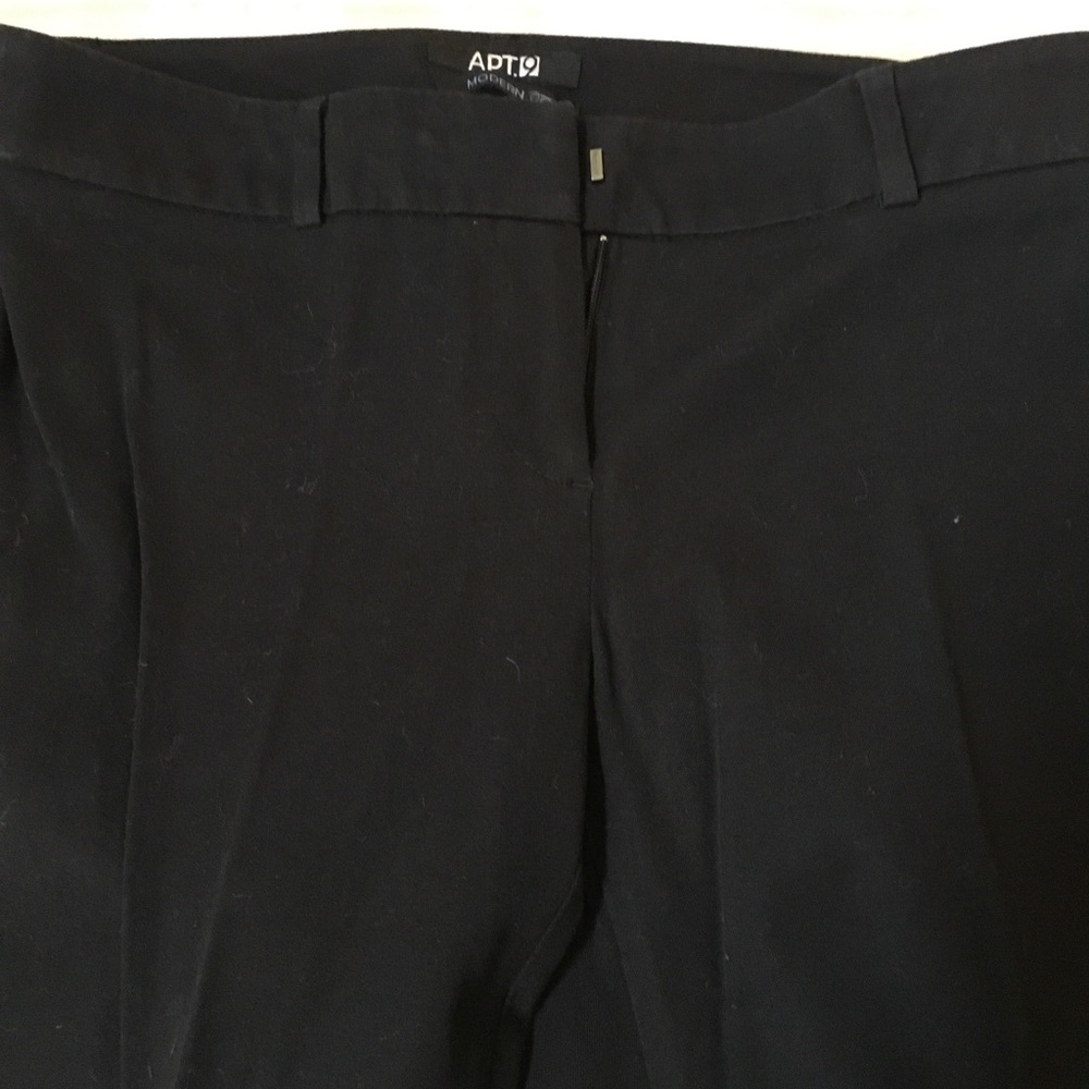 APT 9 WOMENS BLACK PANTS